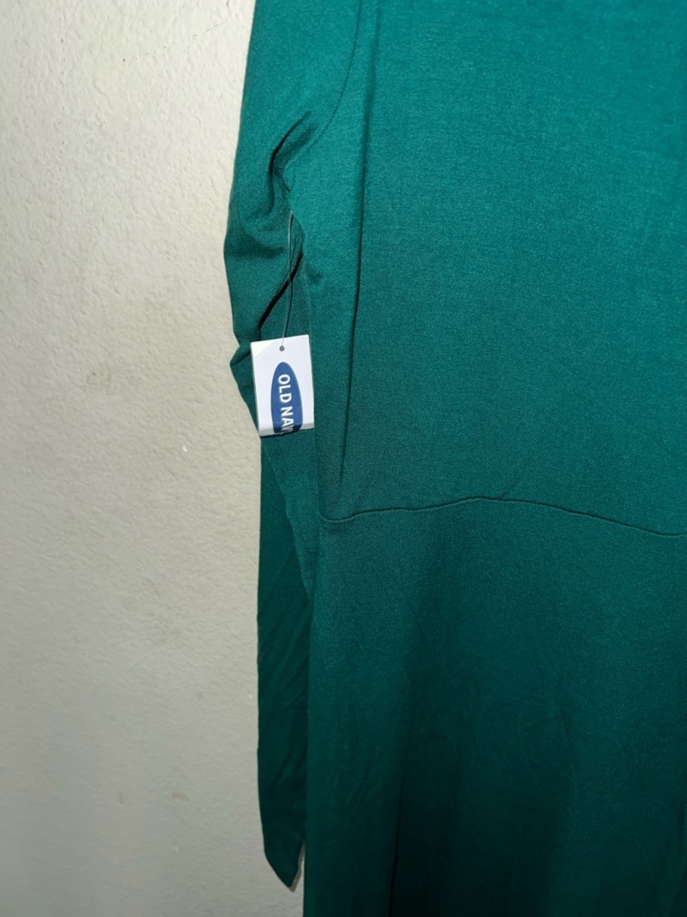 Old Navy Forest Green Long Sleeve V-Neck Swing Dress - Picture 5 of 7